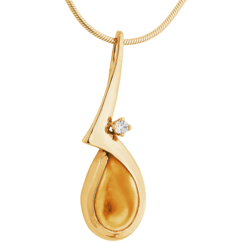 Frontier Collection Elk Ivory 10-Kt. Gold .05-ct. Diamond