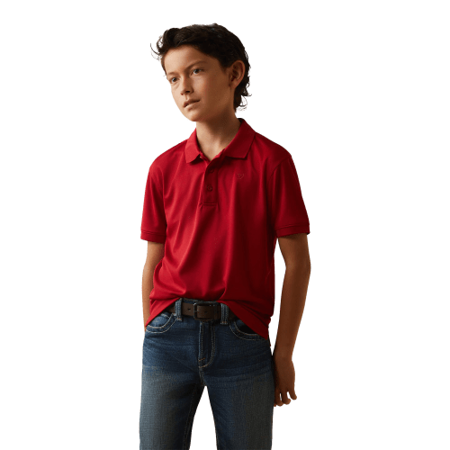 Ariat TEK Short-Sleeve Polo for Boys