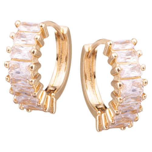 Amanda Blu Gold Baguette Earrings