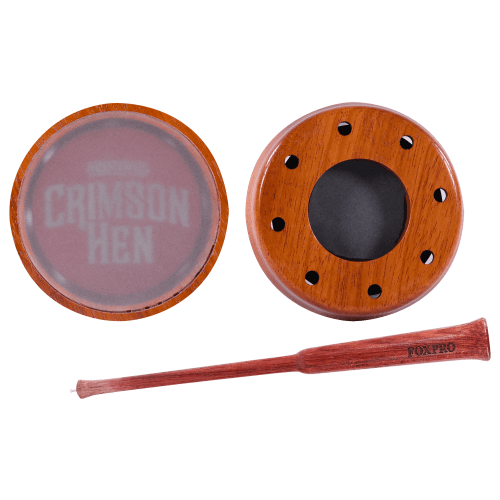 FOXPRO Crimson Hen Tip Over Glass/Slate Friction Turkey Call