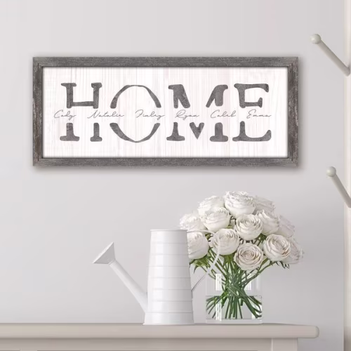 Scott Kennedy Personalized Home Framed Canvas Wall Decor