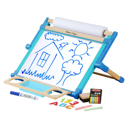 Melissa & Doug Deluxe Double-Sided Tabletop Easel for Kids