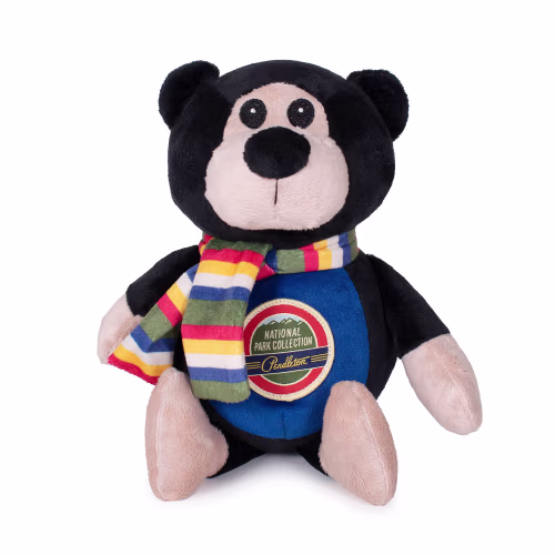 Pendleton Pet Pal Black Bear Plush Dog Toy with Squeaker