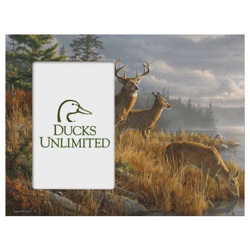 Ducks Unlimited At the Crossing Wood Picture Frame