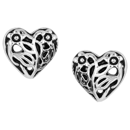 Montana Silversmiths Nature's Love Heart Earrings
