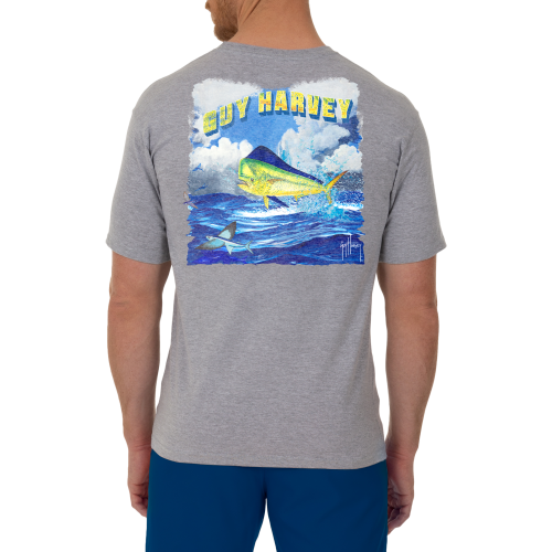 Guy Harvey Mahi Jump Short-Sleeve T-Shirt for Men
