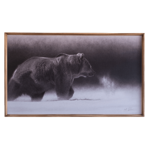 Open Road Brands Bear Framed MDF Wall Art by Cole Johnson