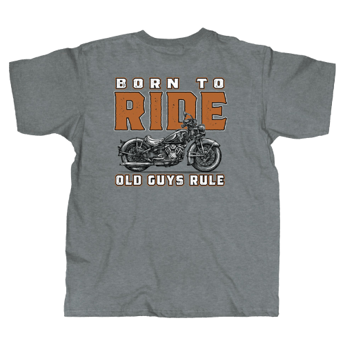 Old Guys Rule Born to Ride Short-Sleeve T-Shirt for Men