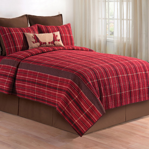 C&F Home Collin Red Plaid Quilt