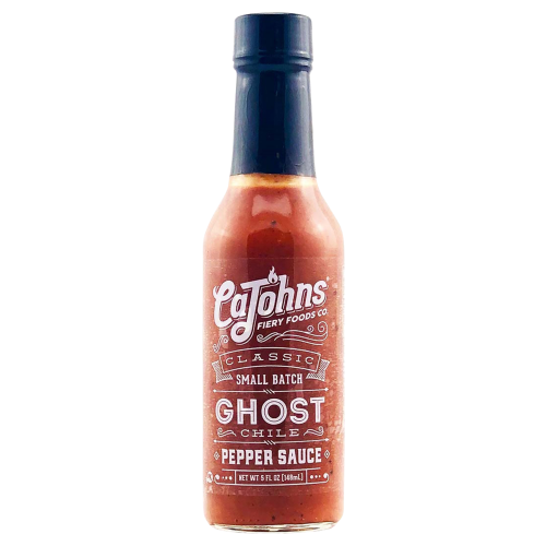 CaJohns Ghost Chile Garlic Pepper Hot Sauce