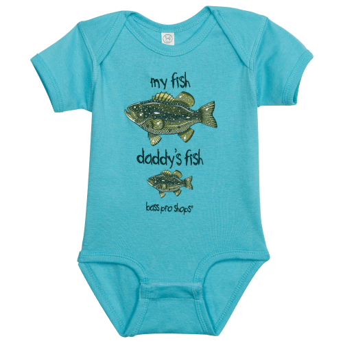 Bass Pro Shops My Fish Daddy's Fish Bodysuit for Babies