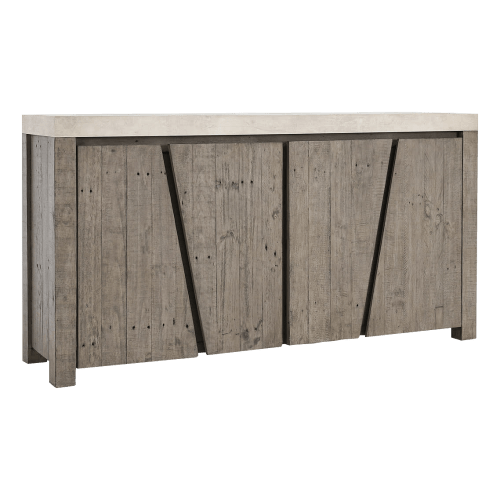 Classic Home Durant Distressed 4-Door Sideboard