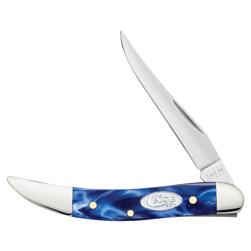 Case Blue Pearl Kirinite Small Texas Toothpick Folding Knife