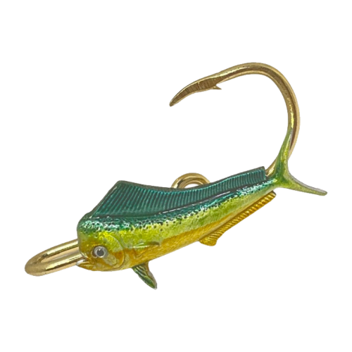 Hookits Mahi Mahi Fishing Hook Hat Pin Clip