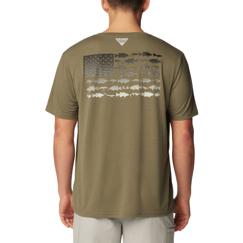 Columbia PFG Fish Flag Tech Short-Sleeve T-Shirt for Men