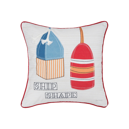 C&F Home Buoy Ship Shape Accent Pillow