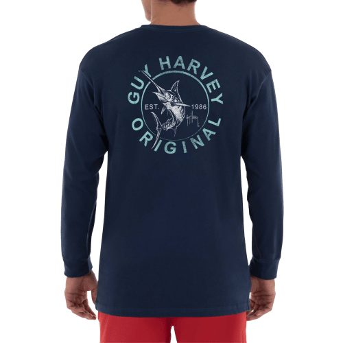Guy Harvey Circle Long-Sleeve T-Shirt for Men