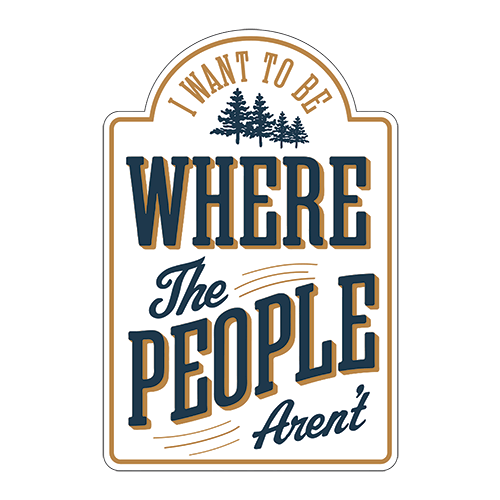 Open Road Brands Where the People Aren't Metal Sign