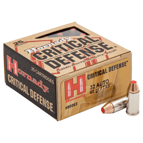 Hornady Critical Defense .32 ACP 60 Grain Handgun Ammo