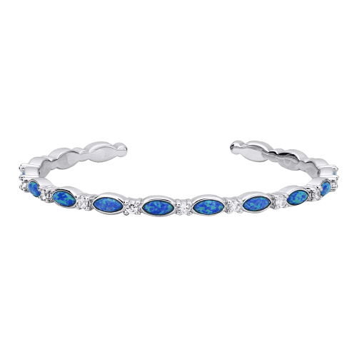 Montana Silversmiths Moonlit Night Crystal Opal Cuff Bracelet