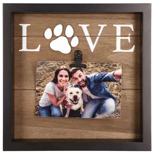 Love Paw Print Clip Photo Frame