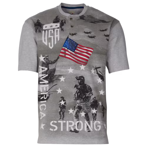 RedHead America Strong Short-Sleeve Henley for Men