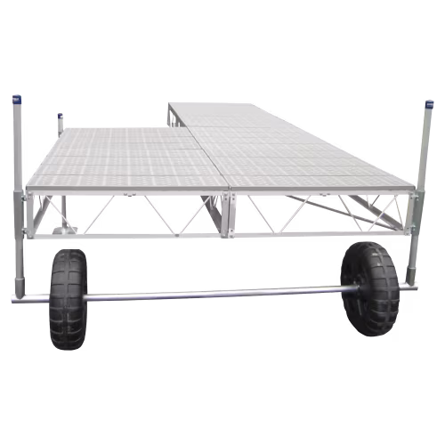 Patriot Docks Patio Roll-In Dock with Poly Decking
