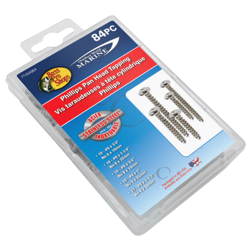 Bass Pro Shops Phillips Pan Head Tapping Screw Assortment