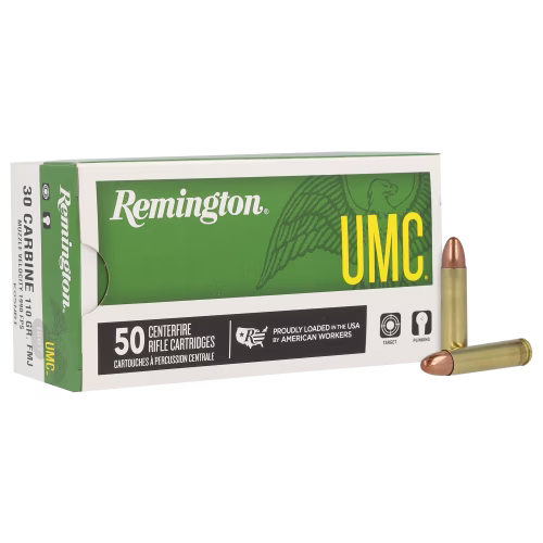 Remington UMC .30 Carbine 110 Grain FMJ Centerfire Rifle Ammo
