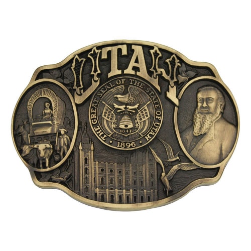 Montana Silversmiths Utah State Heritage Attitude Buckle
