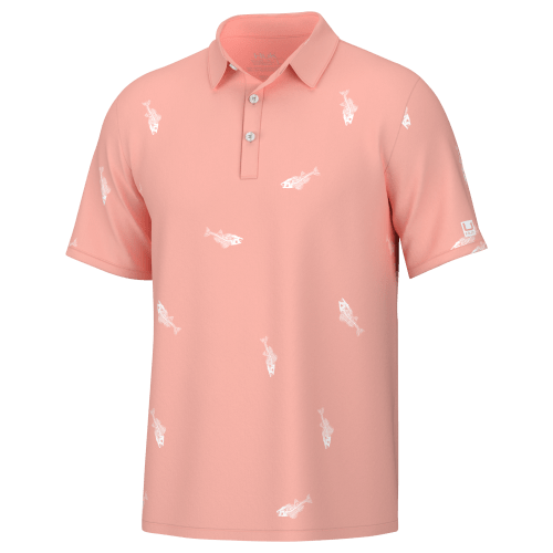 Huk Pursuit Fresh Bones Short-Sleeve Polo Shirt for Men