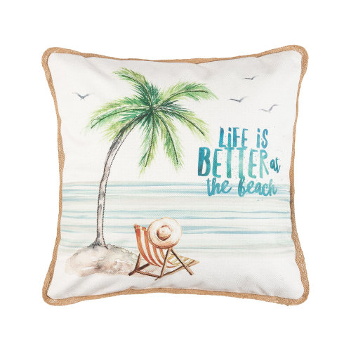 C&F Home Life is Better at the Beach Accent Pillow