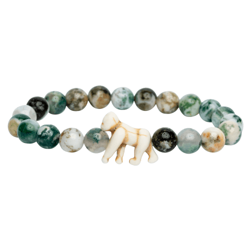 fahlo Traverse Track-A-Gorilla Rainforest Green Bracelet