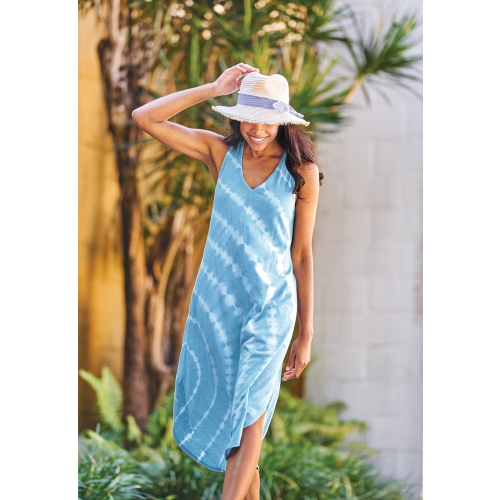 Natural Reflections Tie-Dye Midi Dress for Ladies