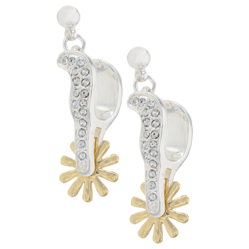 Montana Silversmiths Sparkling Spurs Drop Earrings
