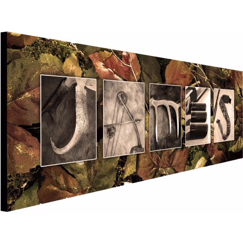 Scott Kennedy Hunting-Letter Personalized Name Art