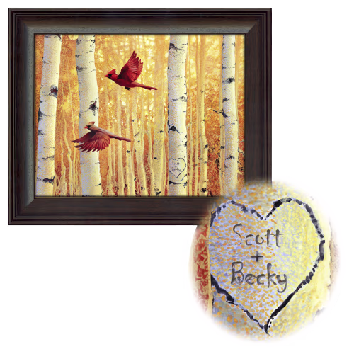 Scott Kennedy Fall in Love Personalized Framed Art