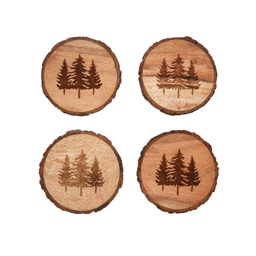 C&F Home Tree Coaster 4-Piece Set