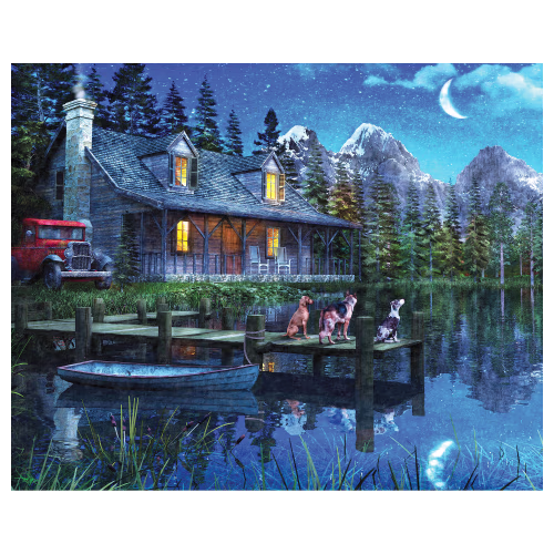 Springbok Moonlit Night 1000-Piece Jigsaw Puzzle