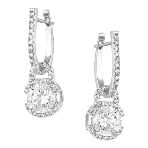 Montana Silversmiths Lock and Key Crystal Earrings