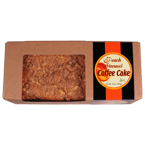 Beatrice Bakery Co. Peach Streusel Coffee Cake