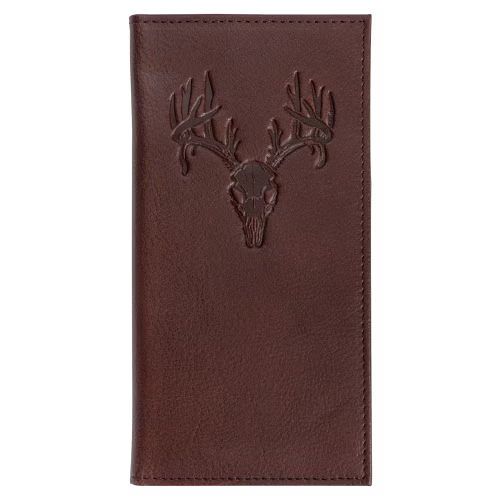 RedHead Buck Skull Embossed Leather Roper Bifold Wallet