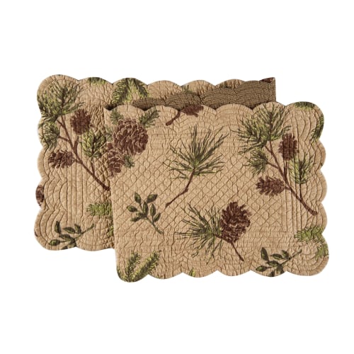 C&F Home Woodland Retreat Pinecone Table Runner