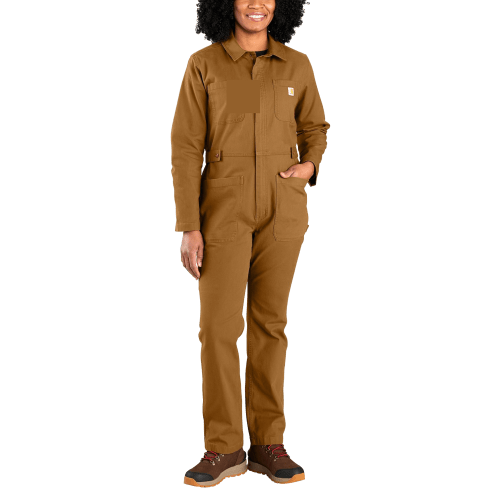 Carhartt Rugged Flex Relaxed-Fit Canvas Coveralls for Ladies