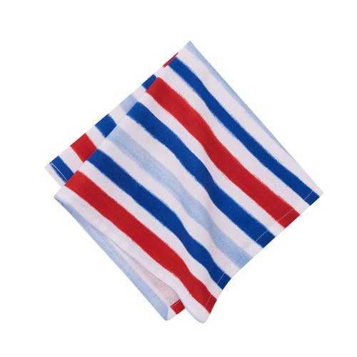 C&F Home Watercolor Patriotic Striped Napkin Set