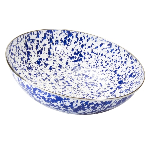 Golden Rabbit Cobalt Swirl Catering Bowl