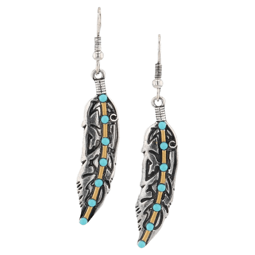 Montana Silversmiths Turquoise Takeoff Attitude Earrings