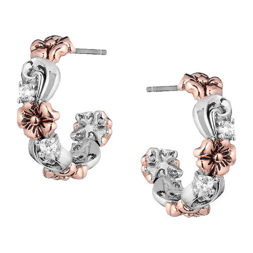 Montana Silversmiths Wildflower Elegance Hoop Earrings