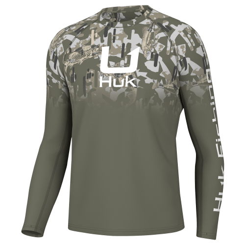Huk KC Icon Apex Vert Fade Long-Sleeve Shirt for Men