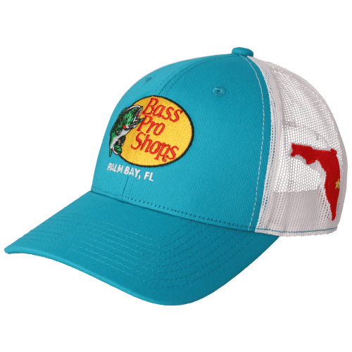 Bass Pro Shops Woodcut Logo Palm Bay, FL Snapback Cap
